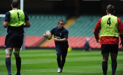 02.12.11 - Wales Rugby Training - Shane Williams during training. 