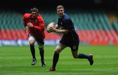 02.12.11 - Wales Rugby Training - Rhys Priestland during training. 