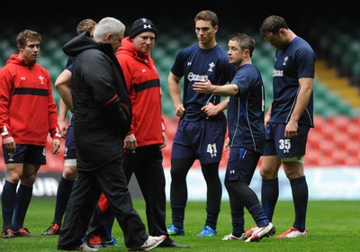 02.12.11 - Wales Rugby Training - Shane Williams during training. 