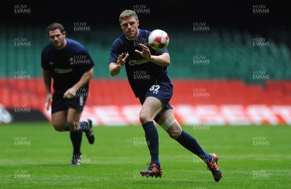 02.12.11 - Wales Rugby Training - Rhys Priestland during training. 