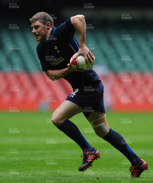 02.12.11 - Wales Rugby Training - Rhys Priestland during training. 