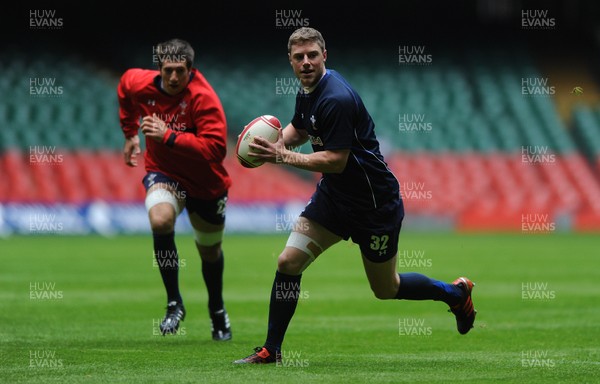 02.12.11 - Wales Rugby Training - Rhys Priestland during training. 