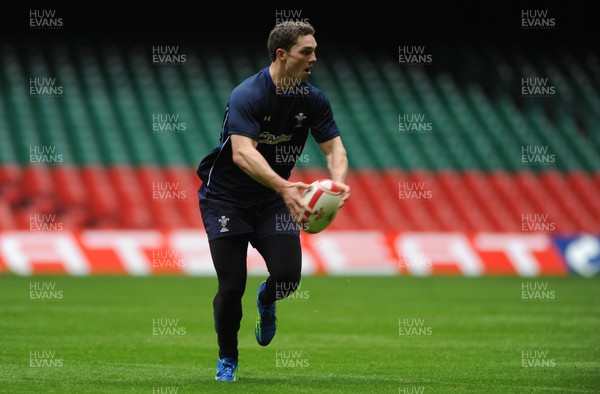 02.12.11 - Wales Rugby Training - George North during training. 