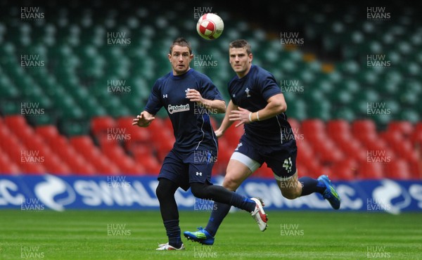 02.12.11 - Wales Rugby Training - Shane Williams during training. 