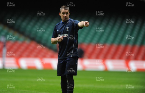 02.12.11 - Wales Rugby Training - Shane Williams during training. 