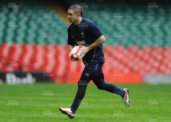 02.12.11 - Wales Rugby Training - Shane Williams during training. 