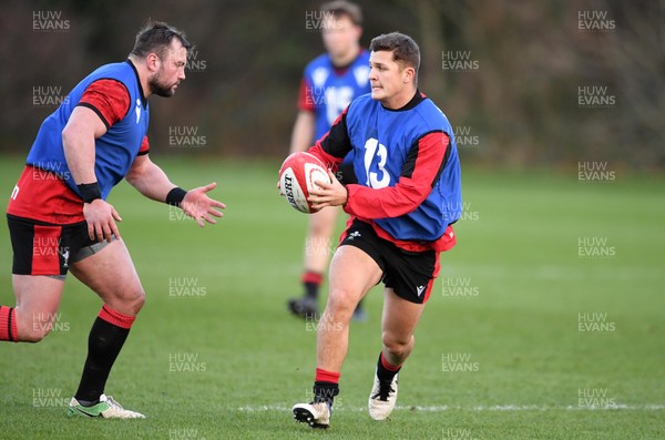 021220 - Wales Rugby Training - Callum Sheedy during training