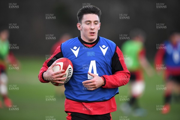 021220 - Wales Rugby Training - Josh Adams during training