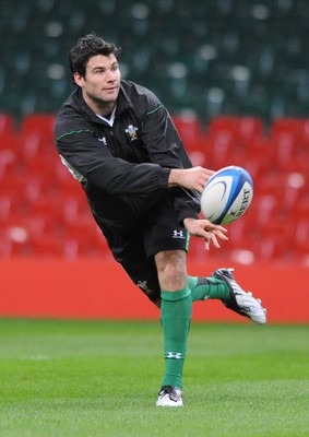 03.02.09 - Wales Rugby Training - Mike Phillips in action during training. 