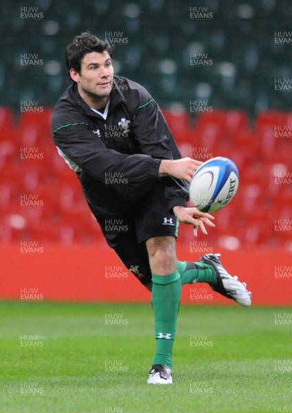 03.02.09 - Wales Rugby Training - Mike Phillips in action during training. 