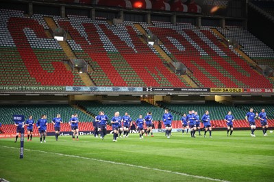 03.02.11 -Wales Captains Run, Millennium Stadium -  Wales train at the Millennium Stadium ahead of the opening Six Nations clash against England 