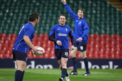 03.02.11 -Wales Captains Run, Millennium Stadium -  Wales' Shane Williams during training session 