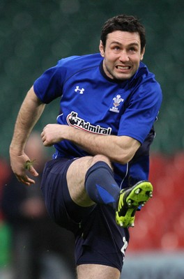 03.02.11 -Wales Captains Run, Millennium Stadium -  Wales' Stephen Jones during training session 