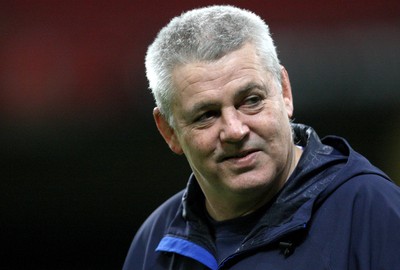 03.02.11 -Wales Captains Run, Millennium Stadium -  Wales' coach Warren Gatland during training session 