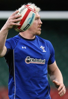 03.02.11 -Wales Captains Run, Millennium Stadium -  Wales' Andy Powell during training session 