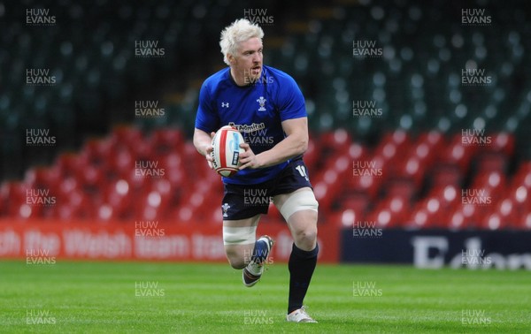 03.02.11 - Wales Rugby Captains Run - Andy Powell during training. 