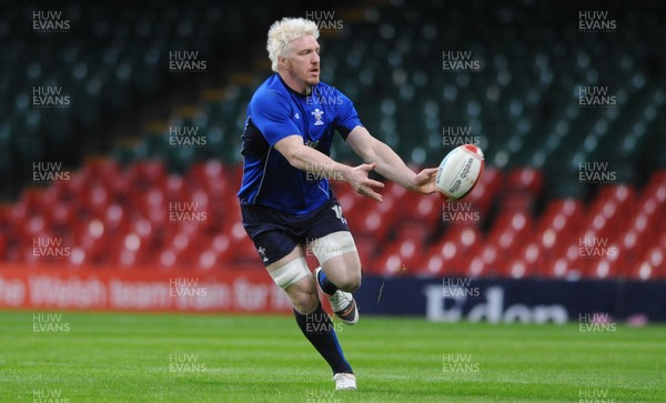 03.02.11 - Wales Rugby Captains Run - Andy Powell during training. 