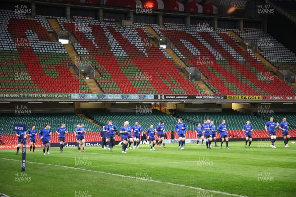 03.02.11 -Wales Captains Run, Millennium Stadium -  Wales train at the Millennium Stadium ahead of the opening Six Nations clash against England 