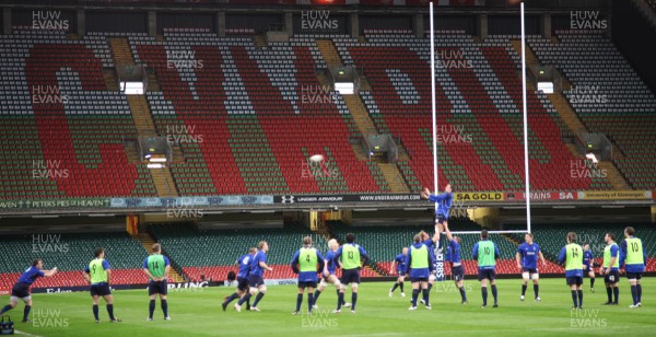 03.02.11 -Wales Captains Run, Millennium Stadium -  Wales train at the Millennium Stadium ahead of the opening Six Nations clash against England 