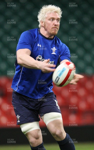 03.02.11 -Wales Captains Run, Millennium Stadium -  Wales' Andy Powell during training session 