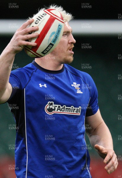 03.02.11 -Wales Captains Run, Millennium Stadium -  Wales' Andy Powell during training session 