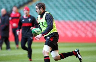 03.02.12 - Wales Rugby Training - Ryan Jones during training. 