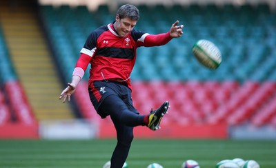 03.02.12 - Wales Rugby Training - Rhys Priestland during training 