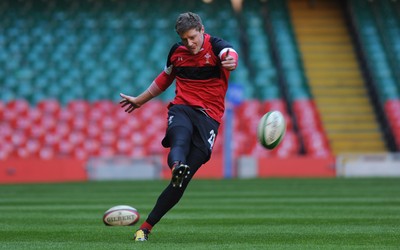 03.02.12 - Wales Rugby Training - Rhys Priestland during training. 