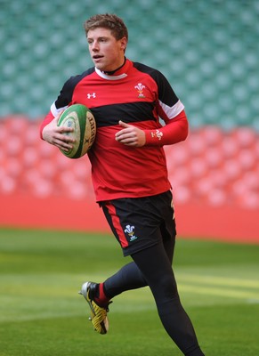 03.02.12 - Wales Rugby Training - Rhys Priestland during training. 