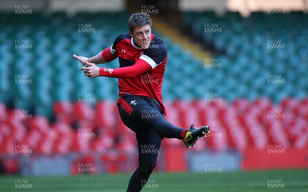 03.02.12 - Wales Rugby Training - Rhys Priestland during training 