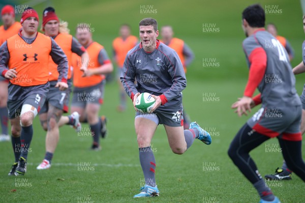 030214 - Wales Rugby Training -Scott Williams during training