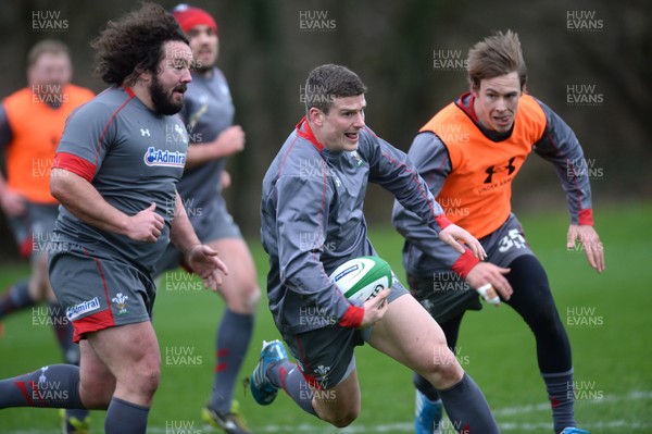 030214 - Wales Rugby Training -Scott Williams during training