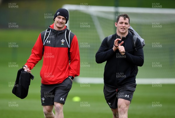 030220 - Wales Rugby Training - Johnny McNicholl and Ryan Elias