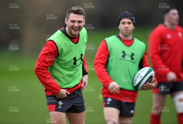 030220 - Wales Rugby Training - Dan Biggar and Gareth Davies
