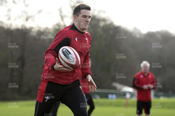 030221 - Wales Rugby Training - Owen Watkin during training
