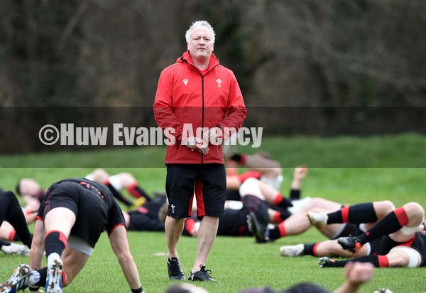 030222 - Wales Rugby Training - Paul Stridgeon during training
