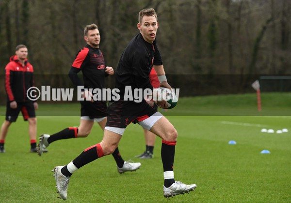 030222 - Wales Rugby Training - Liam Williams during training