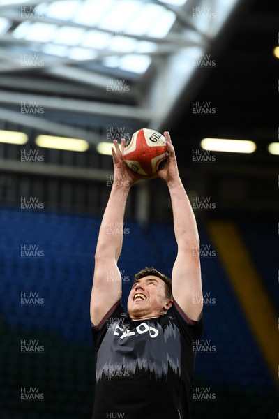 030223 - Wales Rugby Training - Adam Beard during training