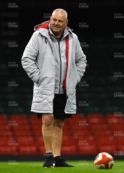030223 - Wales Rugby Training - Warren Gatland during training