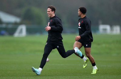 030226 - Wales Rugby Training - Kieran Hardy during training