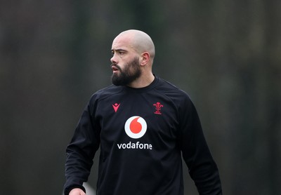030226 - Wales Rugby Training - Josh Macleod during training
