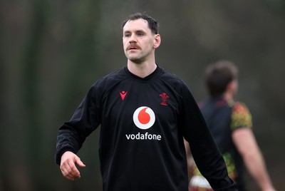 030226 - Wales Rugby Training - Tomos Williams during training