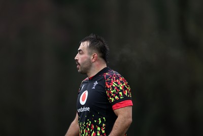 030226 - Wales Rugby Training - Liam Belcher during training