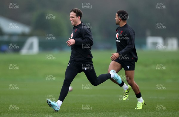 030226 - Wales Rugby Training - Kieran Hardy during training