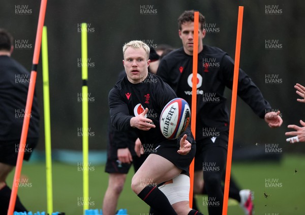 030226 - Wales Rugby Training - Blair Murray during training