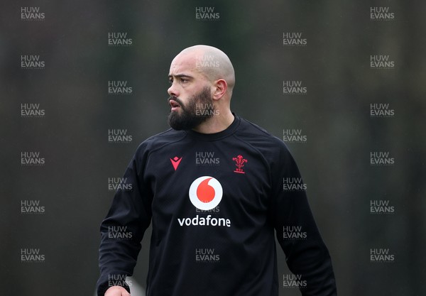 030226 - Wales Rugby Training - Josh Macleod during training