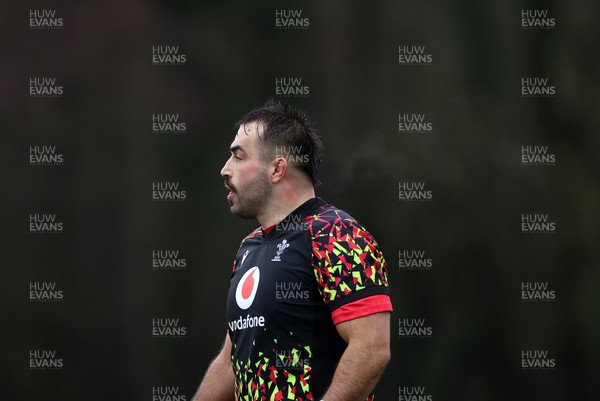 030226 - Wales Rugby Training - Liam Belcher during training