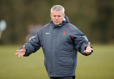 03.03.08 - Wales Rugby Training - Wales Coach, Warren Gatland during training 