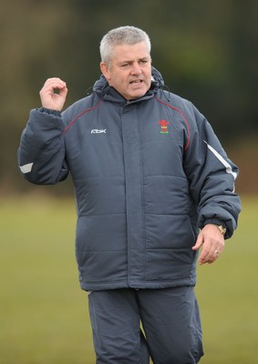 03.03.08 - Wales Rugby Training - Wales Coach, Warren Gatland during training 