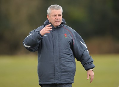 03.03.08 - Wales Rugby Training - Wales Coach, Warren Gatland during training 